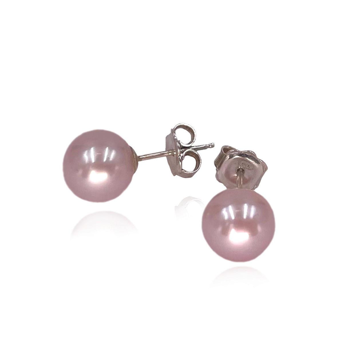 Pink Freshwater Pearl &#39;Natural Colour&#39; Studs