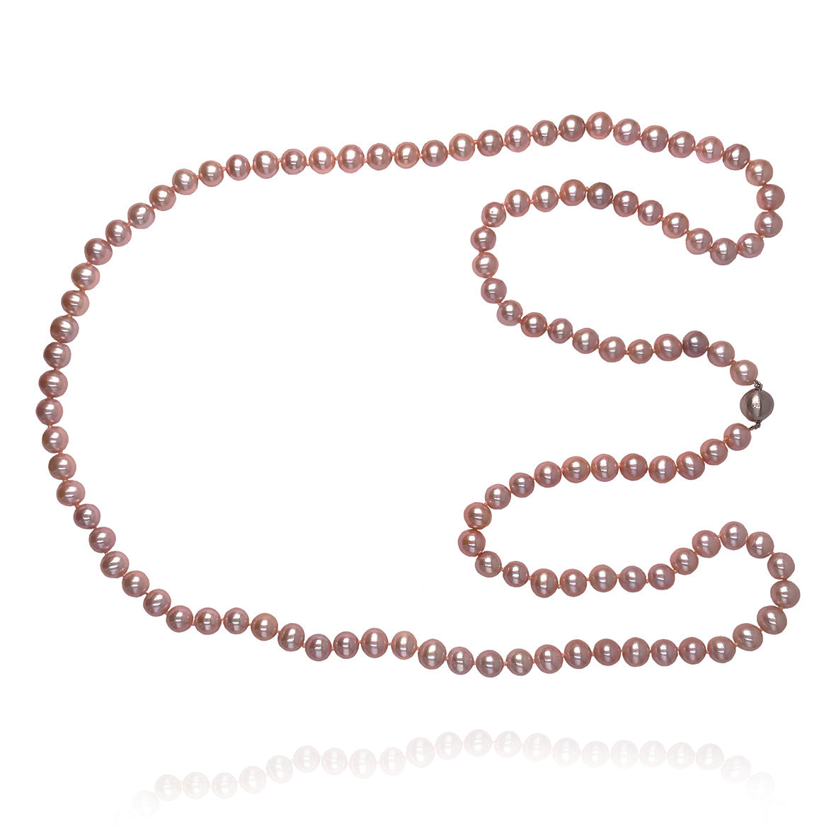 Pink Freshwater Pearl Long Necklace