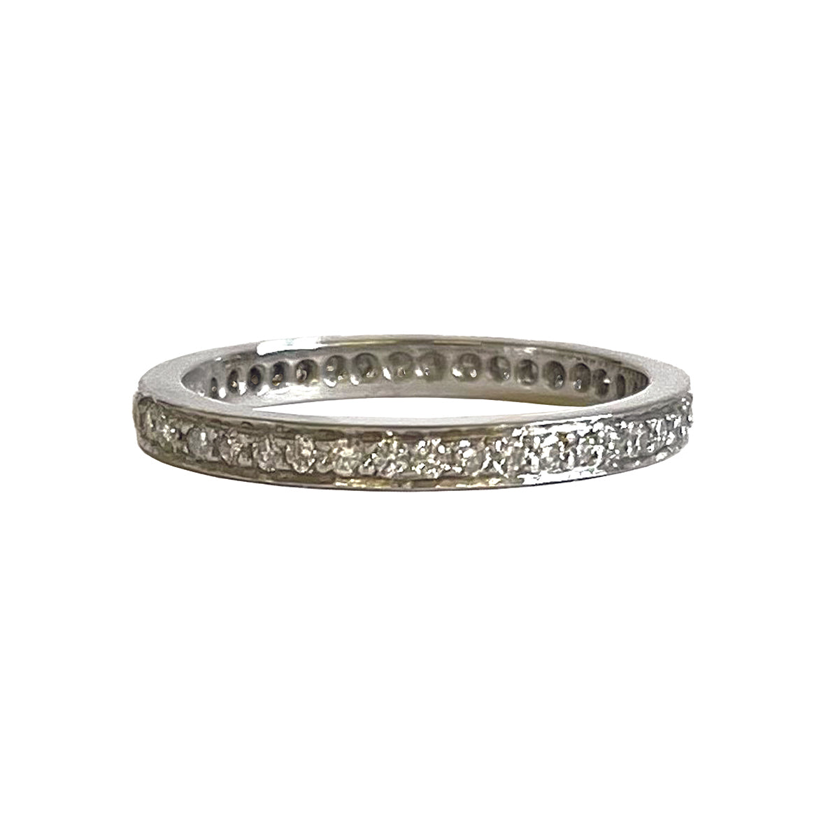 Diamond &amp; White Gold Full Eternity Ring