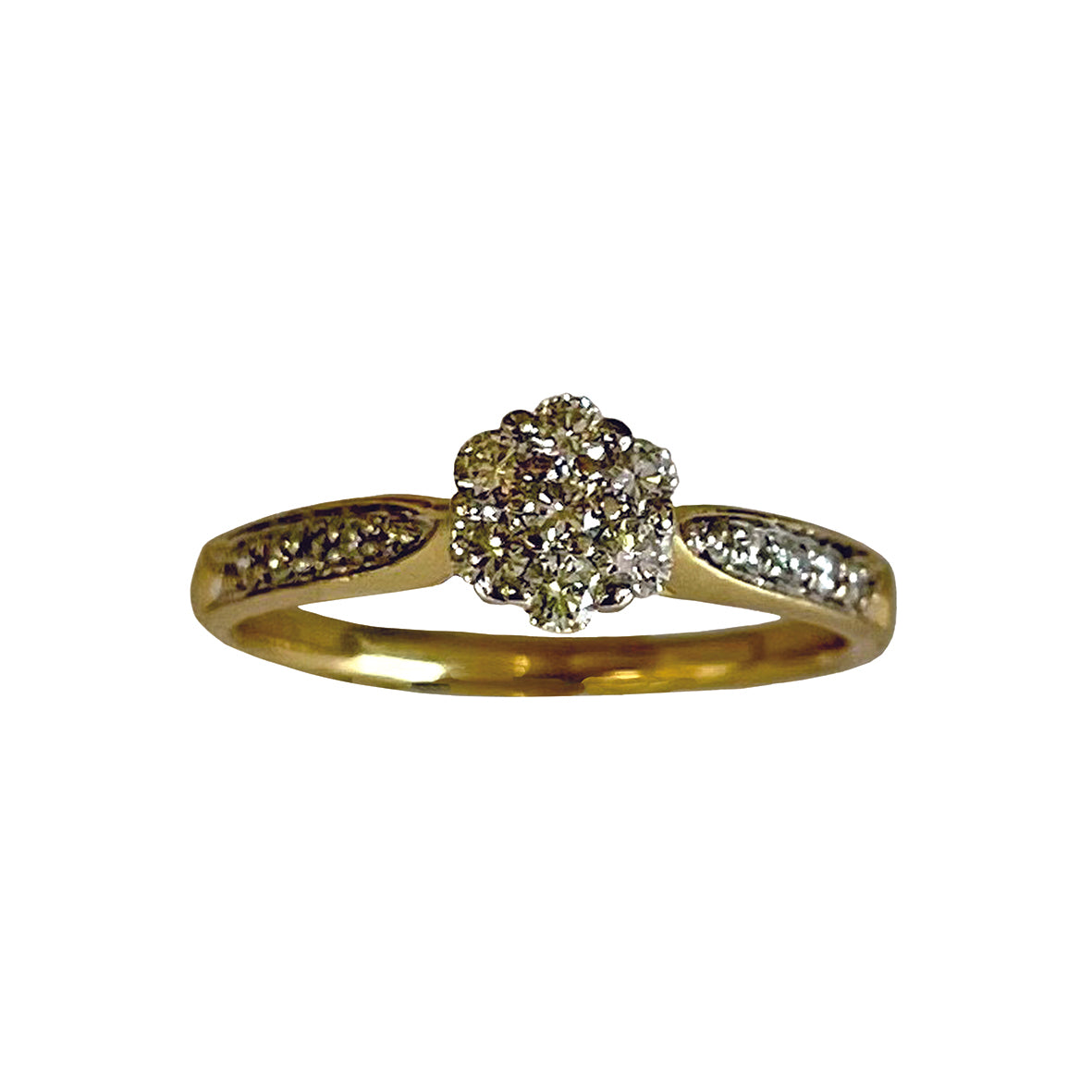 Diamond Cluster Ring