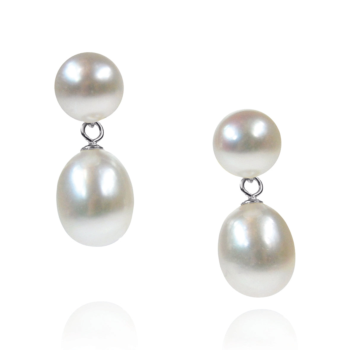 White Freshwater Pearl Mini Drop Earrings