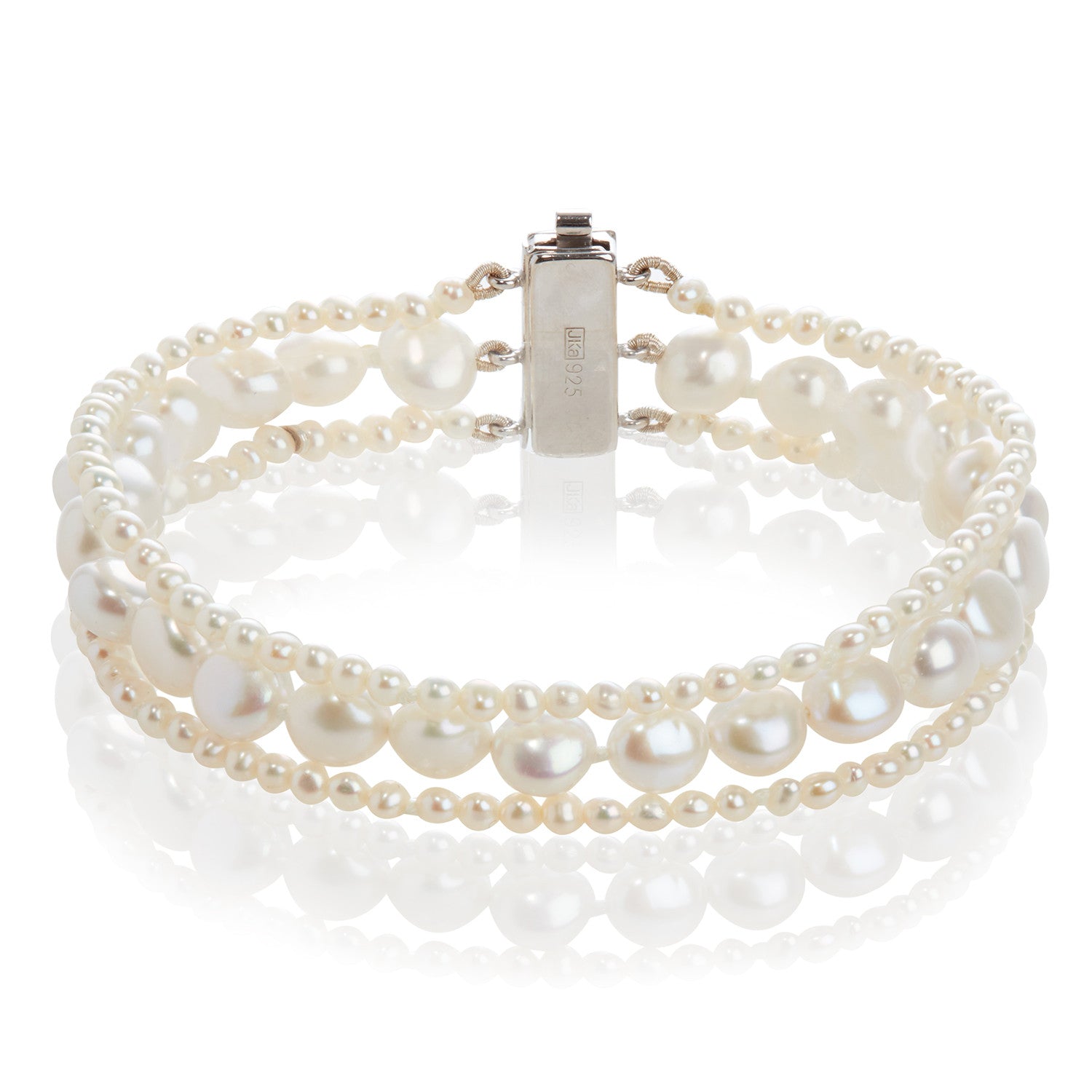 Multi strand freshwater pearl bracelet  Aliki Jewellery
